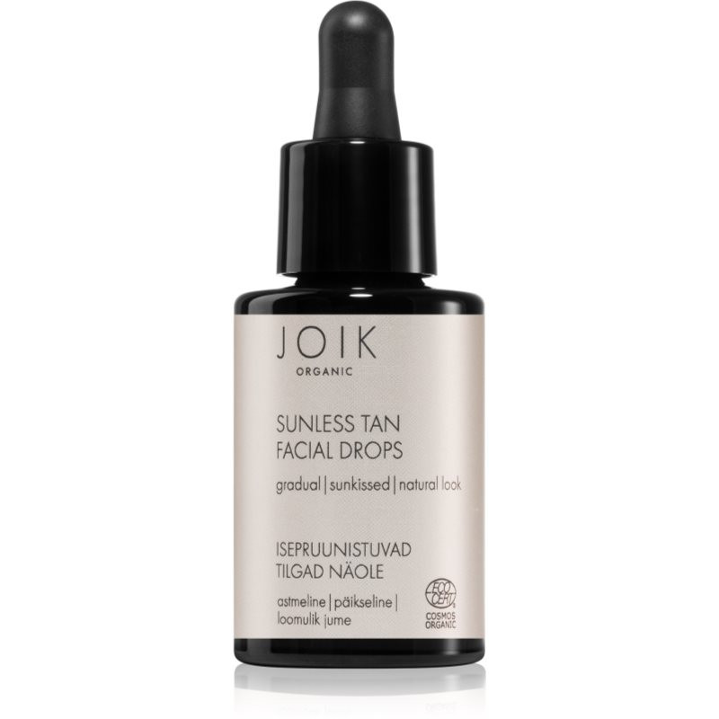 JOIK Organic Sunless Tan Facial Drops samoopalovací kapky na obličej 30 ml