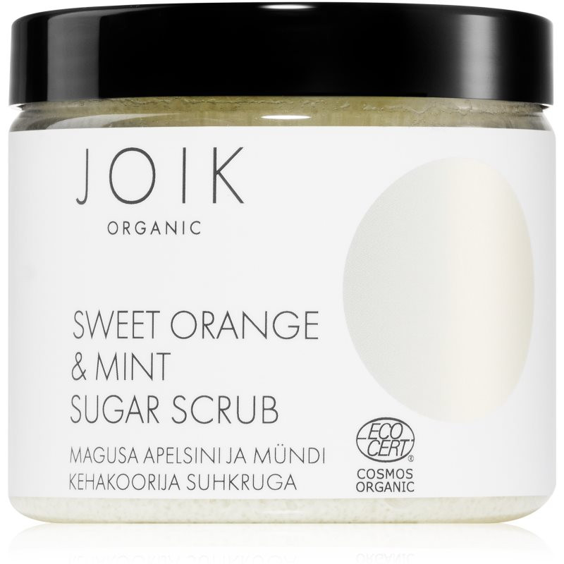 JOIK Organic Body Scrub Sweet Orange & Mint cukrový tělový peeling 210 g