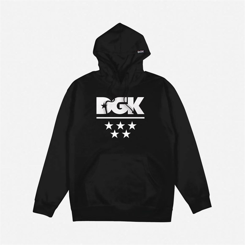 mikina DGK - All Star Hooded Fleece Black (BLACK) velikost: L