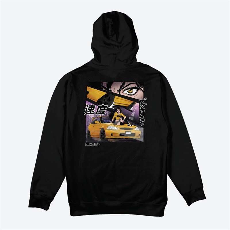 mikina DGK - Killin Em Hooded Fleece Black (BLACK)