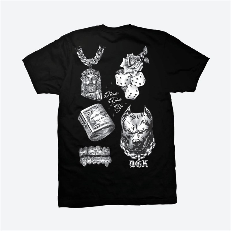 triko DGK - Effects Tee Black (BLACK)