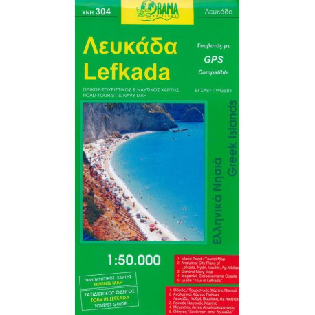 ORAMA 304 Lefkada 1:50 000 turistická mapa