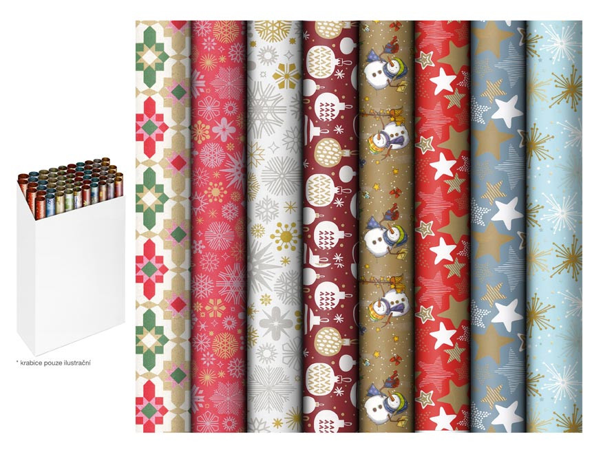 MFP 5811811 Balící papír vánoční role 200x70 mix č.9