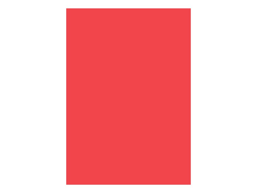 Barevný papír pro výtvarné účely A3/100listů/80g , červený, EKO