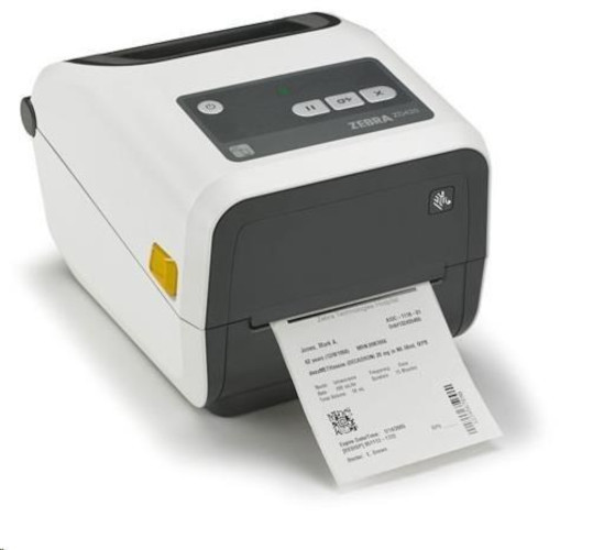 Zebra ZD420 ZD42H42-T0EW02EZ TT Healthcare tiskárna štítků, 203 dpi, MS, RTC, EPLII, ZPLII, USB, BT, Wi-Fi, white