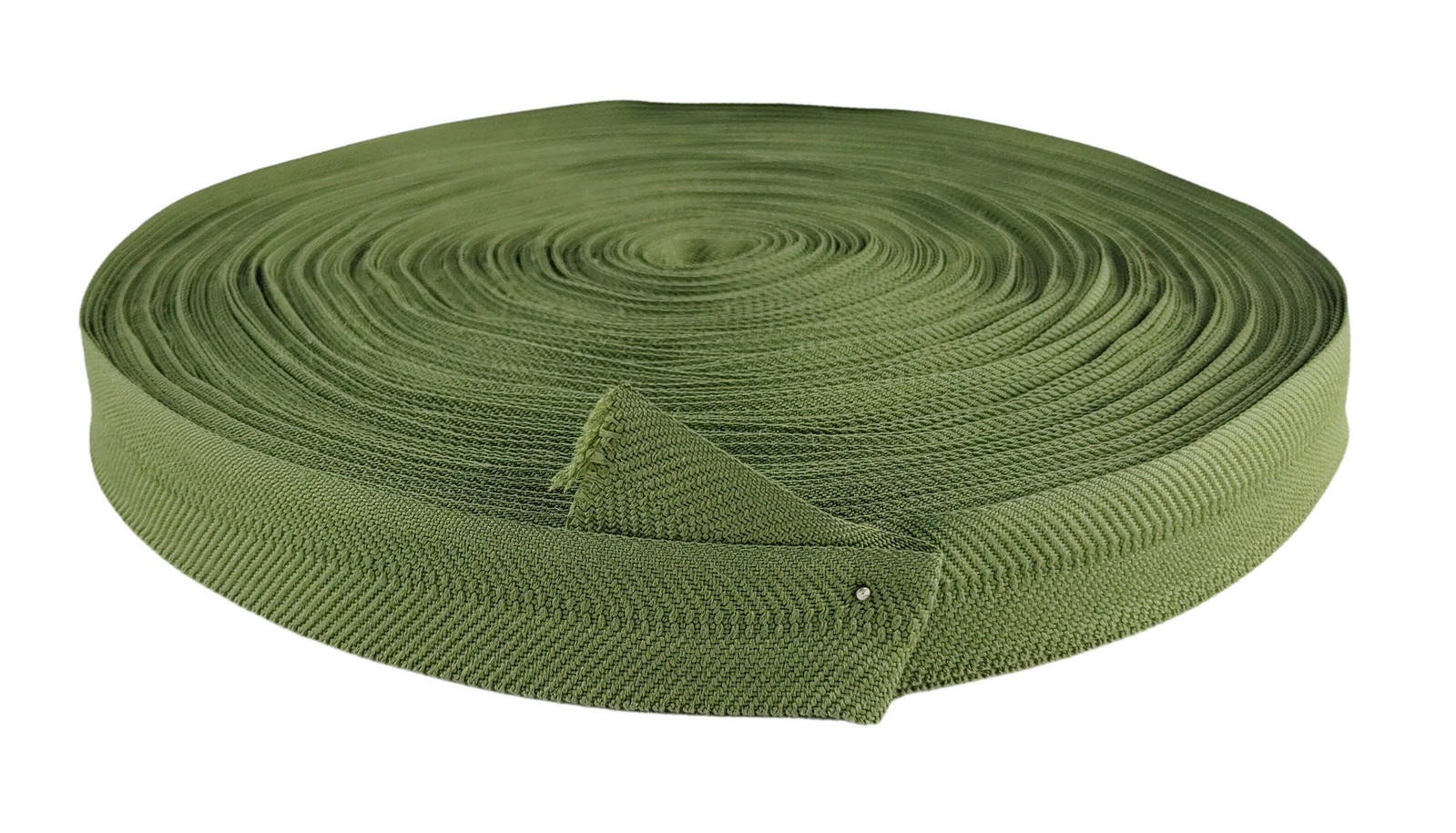 Popruh textilní zelený šířka 20 mm balení 50 metrů