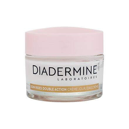 Diadermine Anti-Wrinkle Double Action Day Cream dámský protivráskový krém pro zralou pleť 50 ml pro ženy poškozená krabička