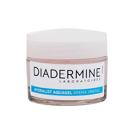 Diadermine Hydralist Hydrating Aqua Gel dámský hydratační pleťový gel 50 ml pro ženy poškozená krabička