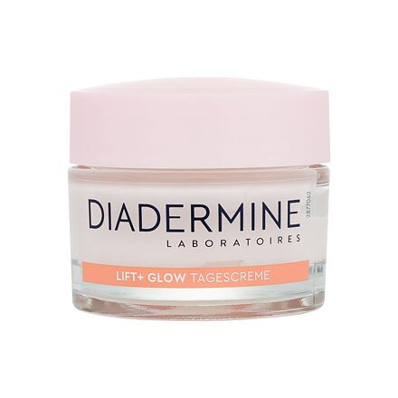 Diadermine Lift+ Glow Anti-Age Day Cream dámský rozjasňující a zpevňující denní pleťový krém 50 ml pro ženy poškozená krabička