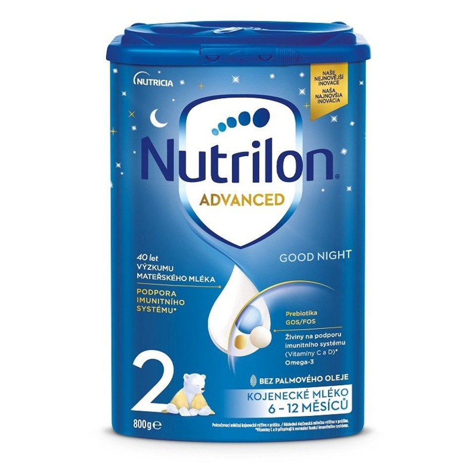 NUTRILON 2 Good Night Pokračovací mléko od 6.měsíce 800 g, poškozený obal