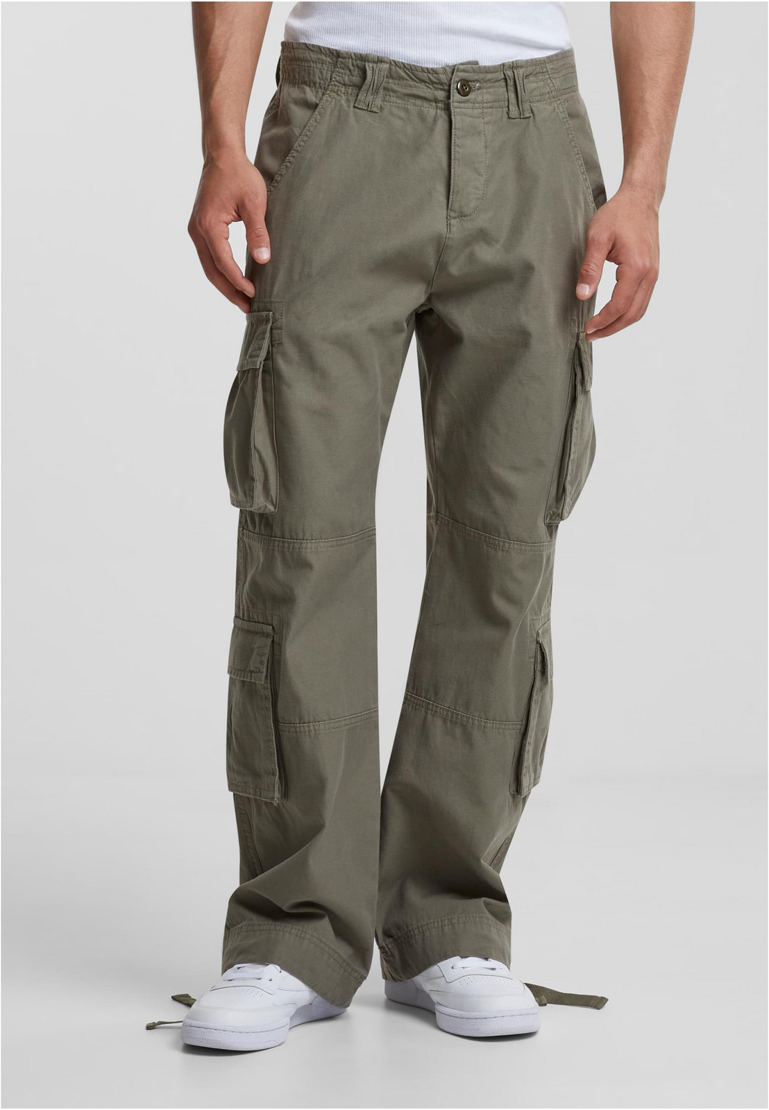 Double Cargo Pants - olive 28