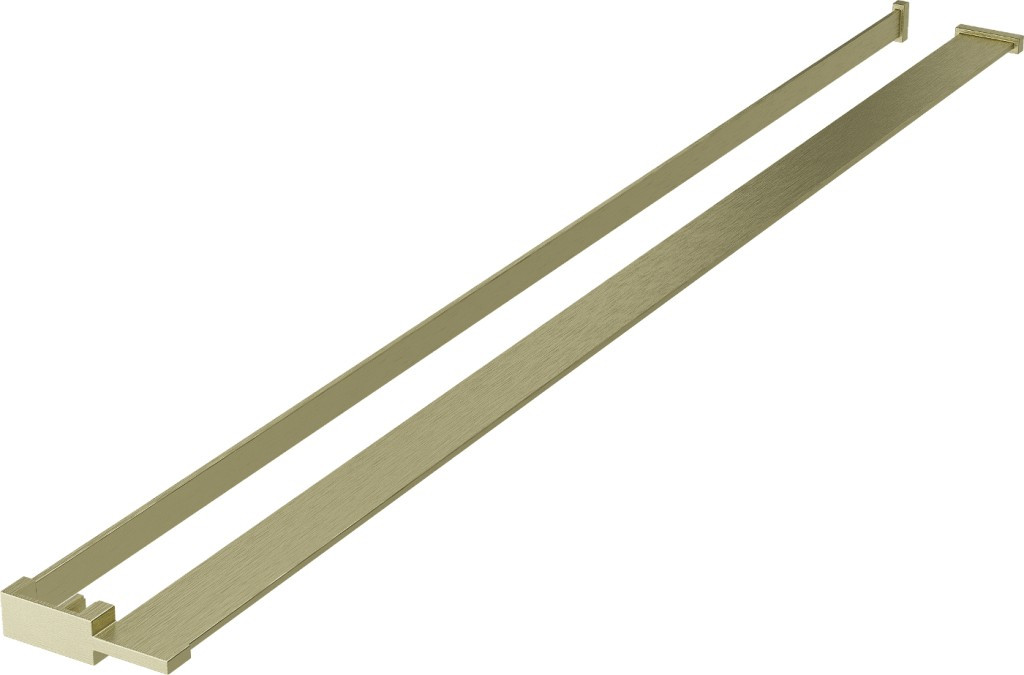 MEXEN Držák na ručníky s poličkou pro sprchovou zástěnu zlatá kartáčovaná 800-02-55