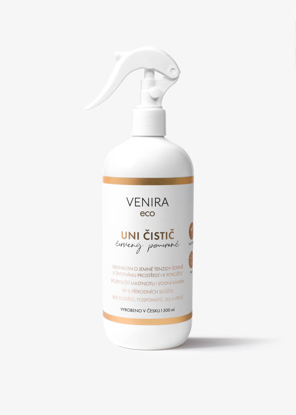 VENIRA ECO univerzální čistič, červený pomeranč, 500 ml