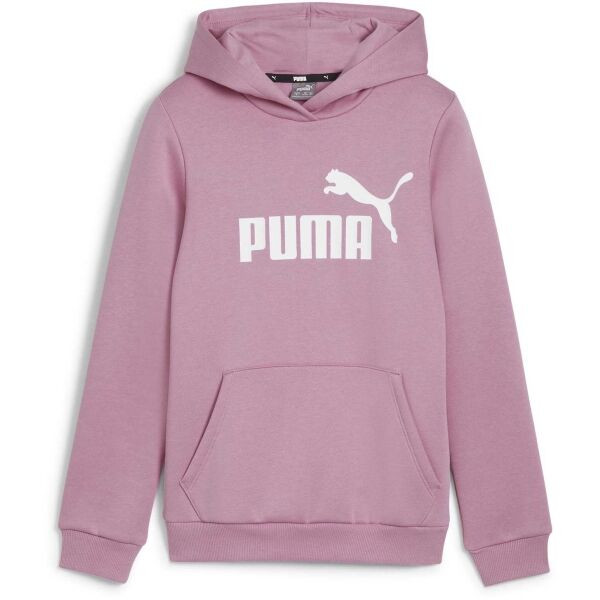 Puma ESS LOGO HOODIE FL G Dívčí mikina, růžová, velikost