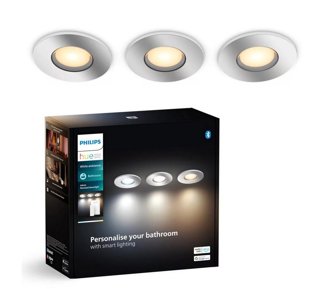 Philips Philips-SADA 3xLED Stmívatelné svítidlo Hue ADORE BATHROOM 1xGU10/4,2W/230V IP44