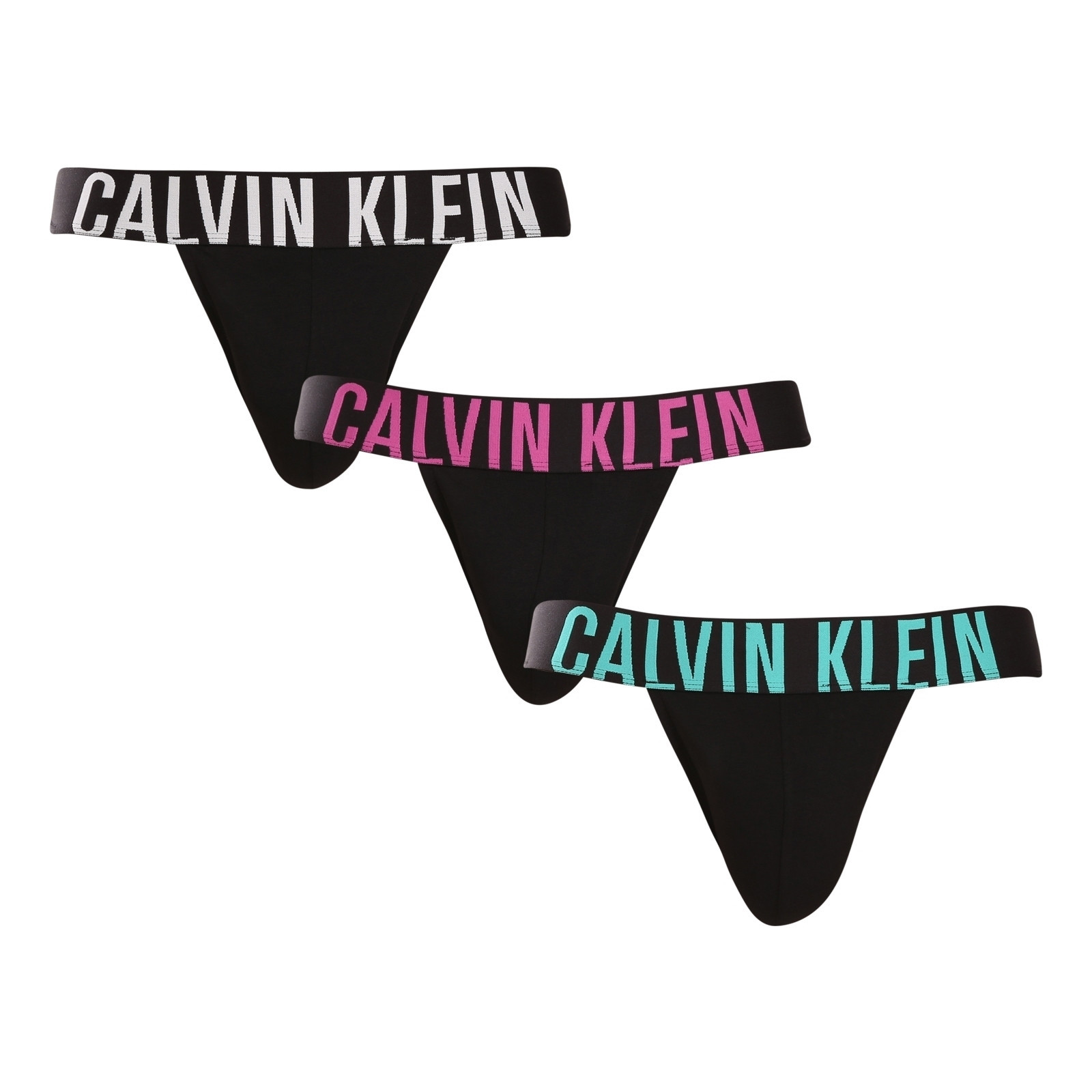 3PACK pánské jocksy Calvin Klein černé (NB3606A-LXR) M