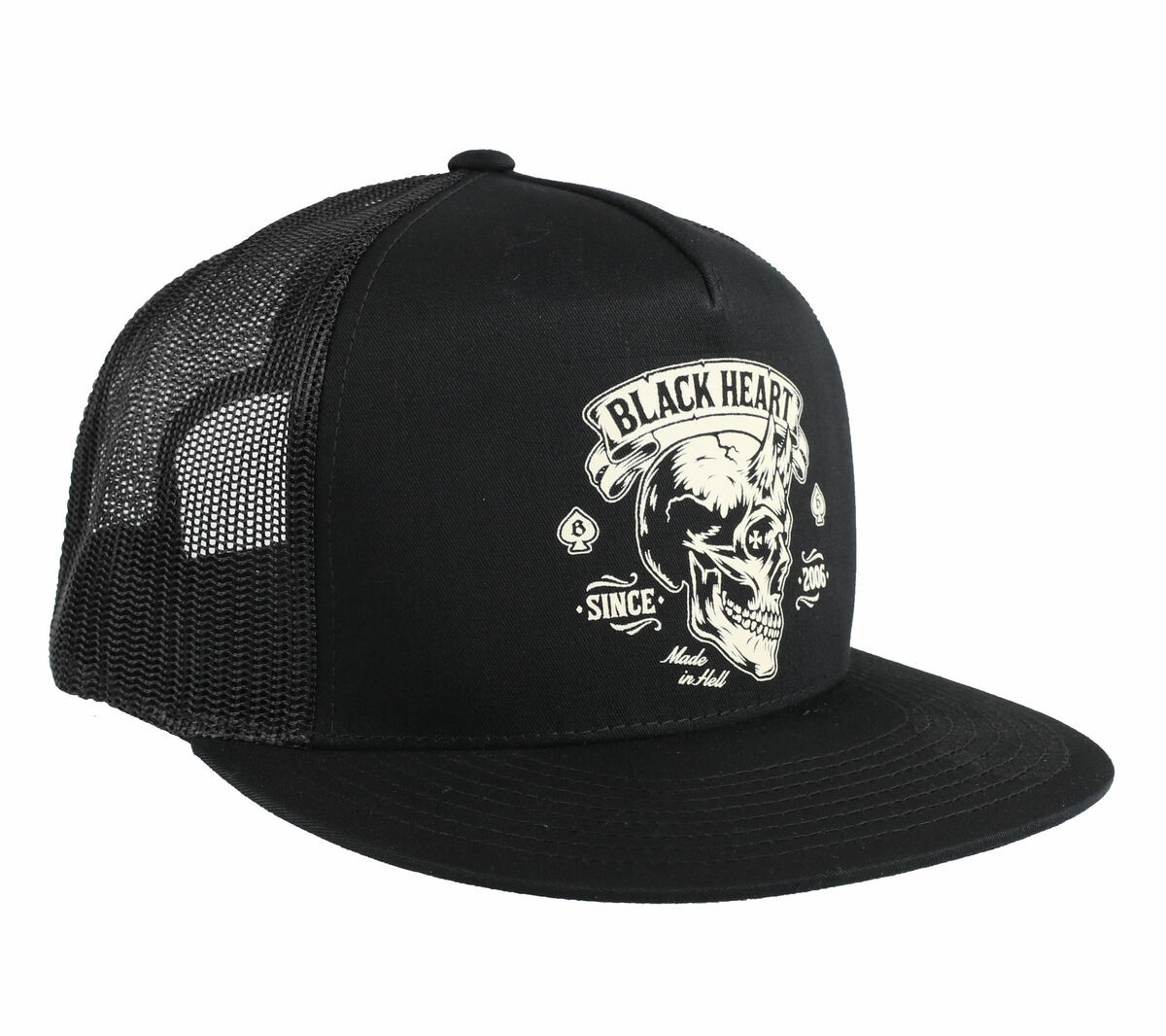 kšiltovka BLACK HEART - DEVIL SKULL