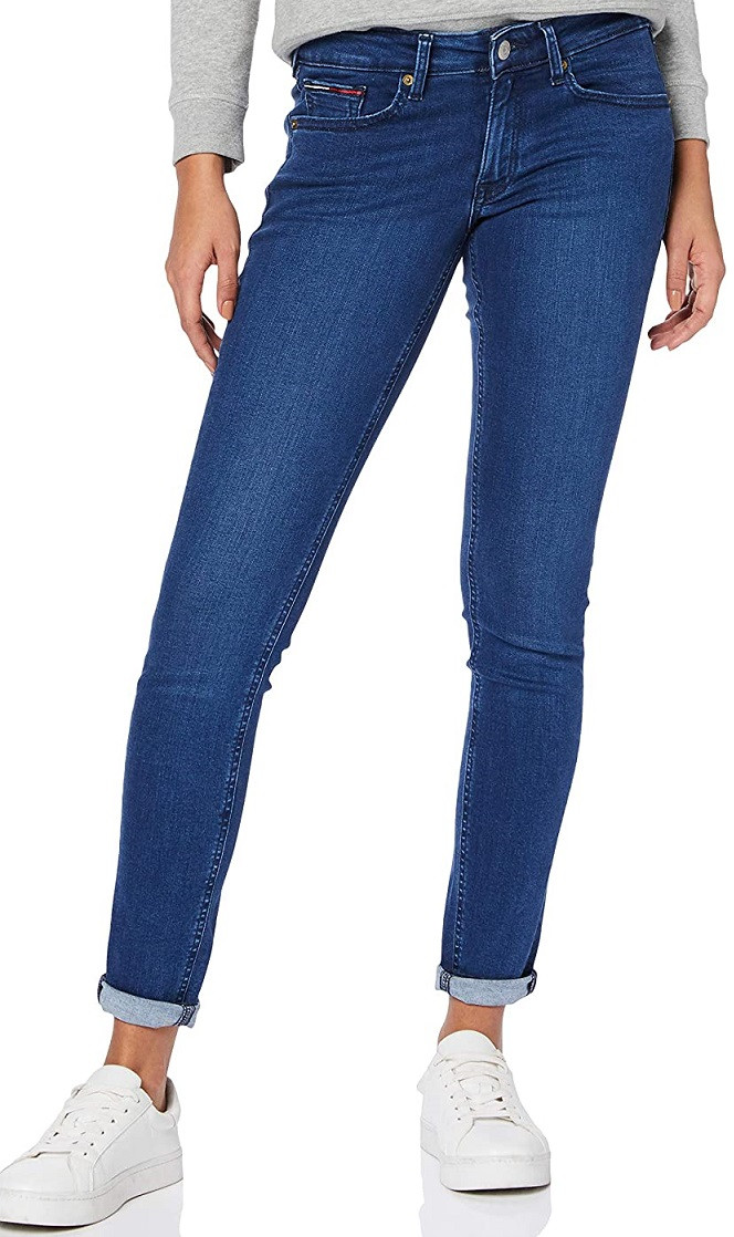 Jeans- Tommy Jeans LOW RISE SKINNY SOPHIE PLSHBS dark blue