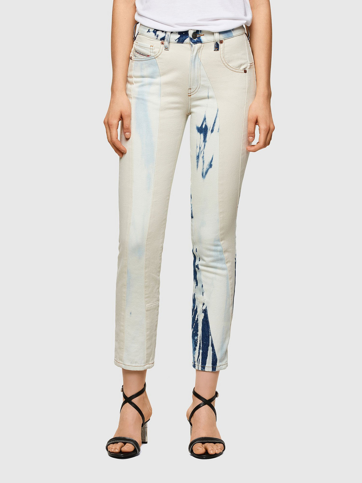 Diesel Jeans - D-JOY-T-SP3 L.32 TROUSERS White-Blue