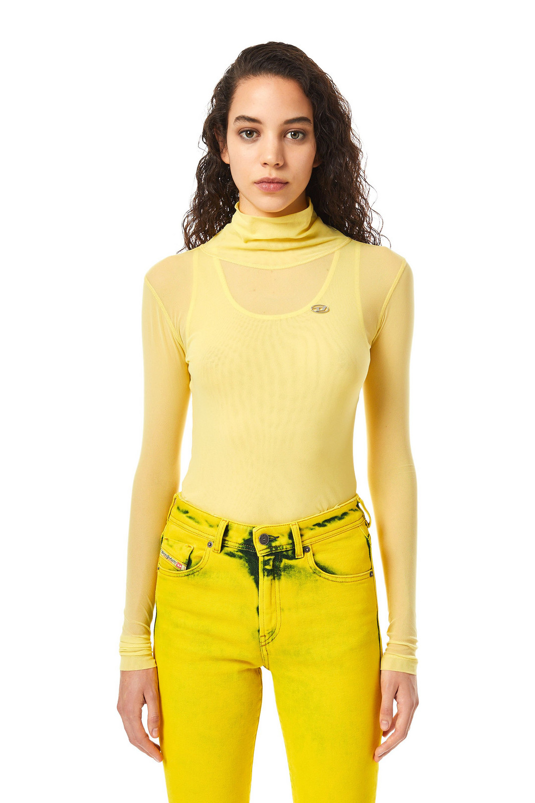 Diesel Turtleneck - T-JURL T-SHIRT yellow