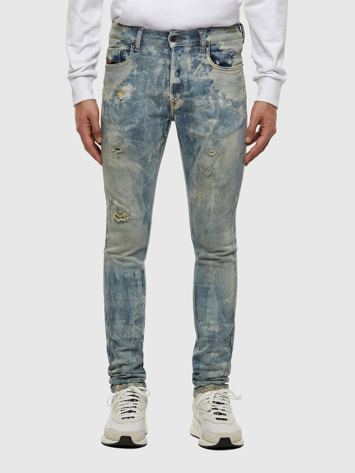 Diesel Jeans - TEPPHARX L.32 TROUSERS light blue