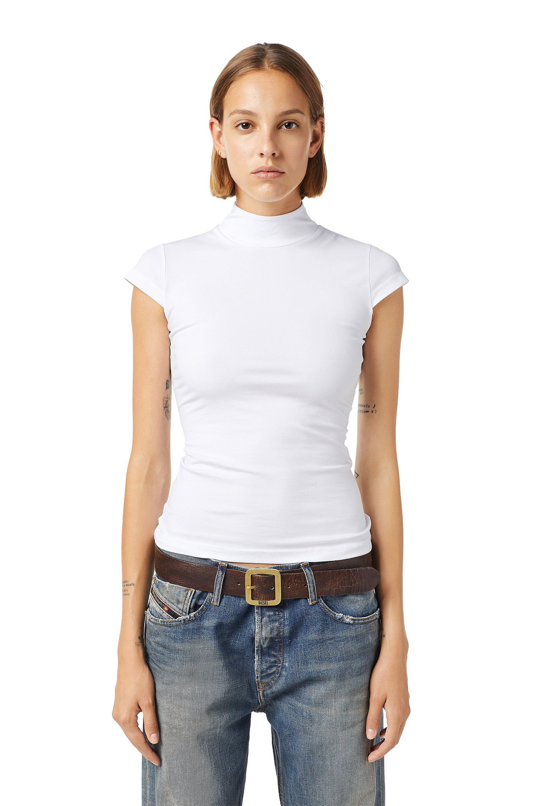 Diesel Top - TSKICUPMOCK TANK TOP white