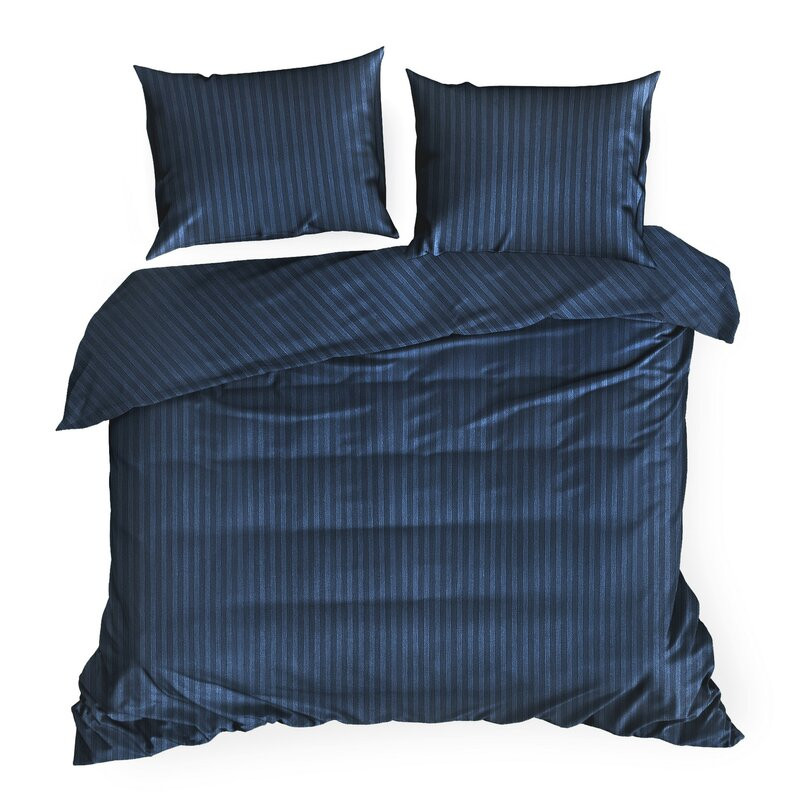 Eurofirany Unisex's Bed Linen 452606 Navy Blue