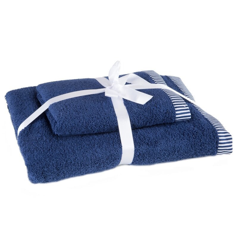 Eurofirany Unisex's Towel 425159 Navy Blue