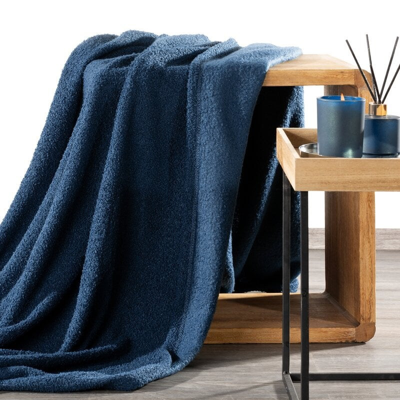 Eurofirany Unisex's Blanket 438718 Navy Blue