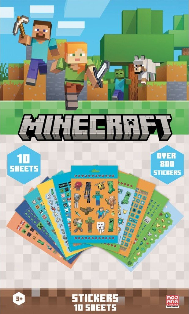 Minecraft set samolepek 800 ks