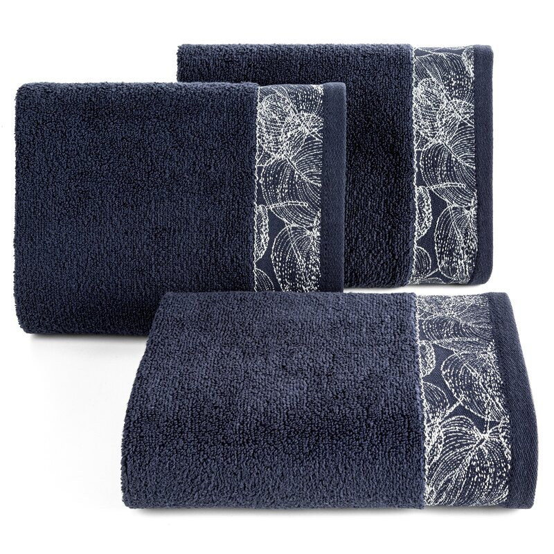 Eurofirany Unisex's Towel 419934 Navy Blue