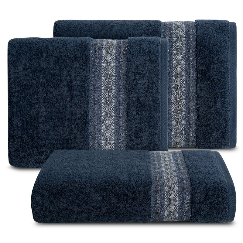 Eurofirany Unisex's Towel 424699 Navy Blue