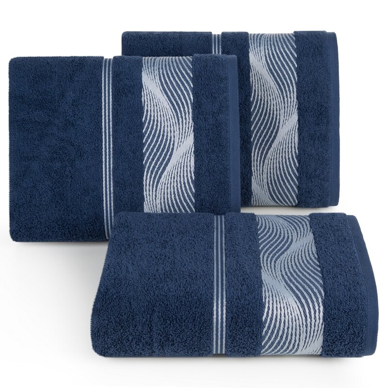 Eurofirany Unisex's Towel 424378 Navy Blue