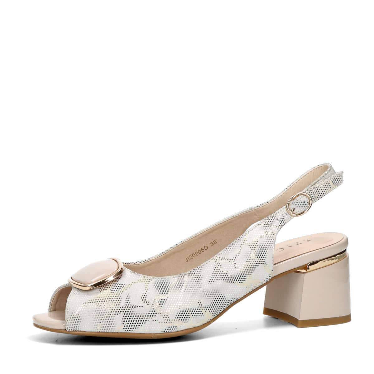 Epica dámské elegantní sandály - šedé - 36