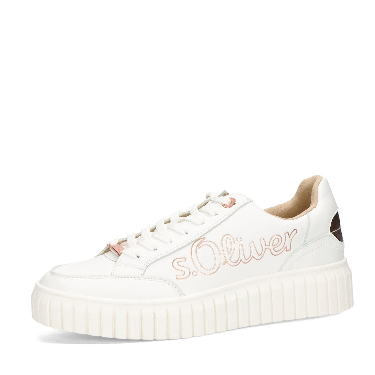 s.Oliver dámské stylové kotníkové tenisky - bílé - 36