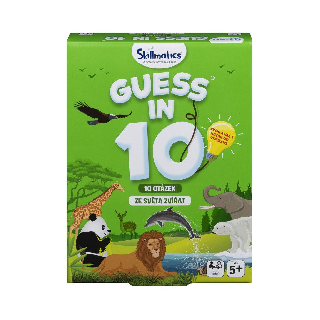 Společenská hra uhádni na 10 - zvířata - Spin Master games
