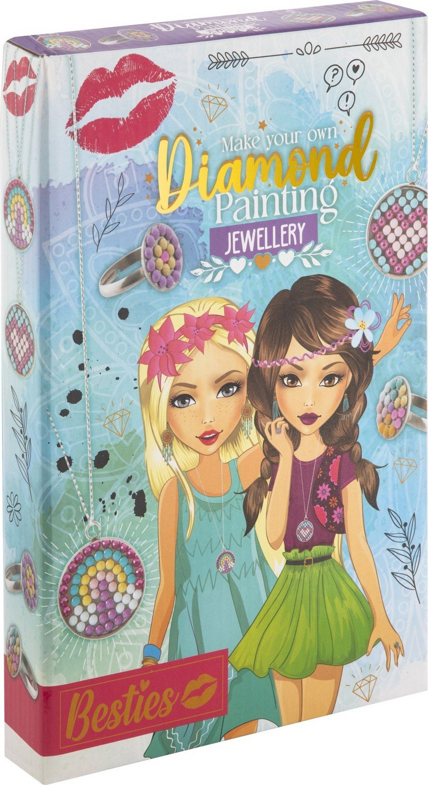 Sada na výrobu šperků - diamantové malování Besties