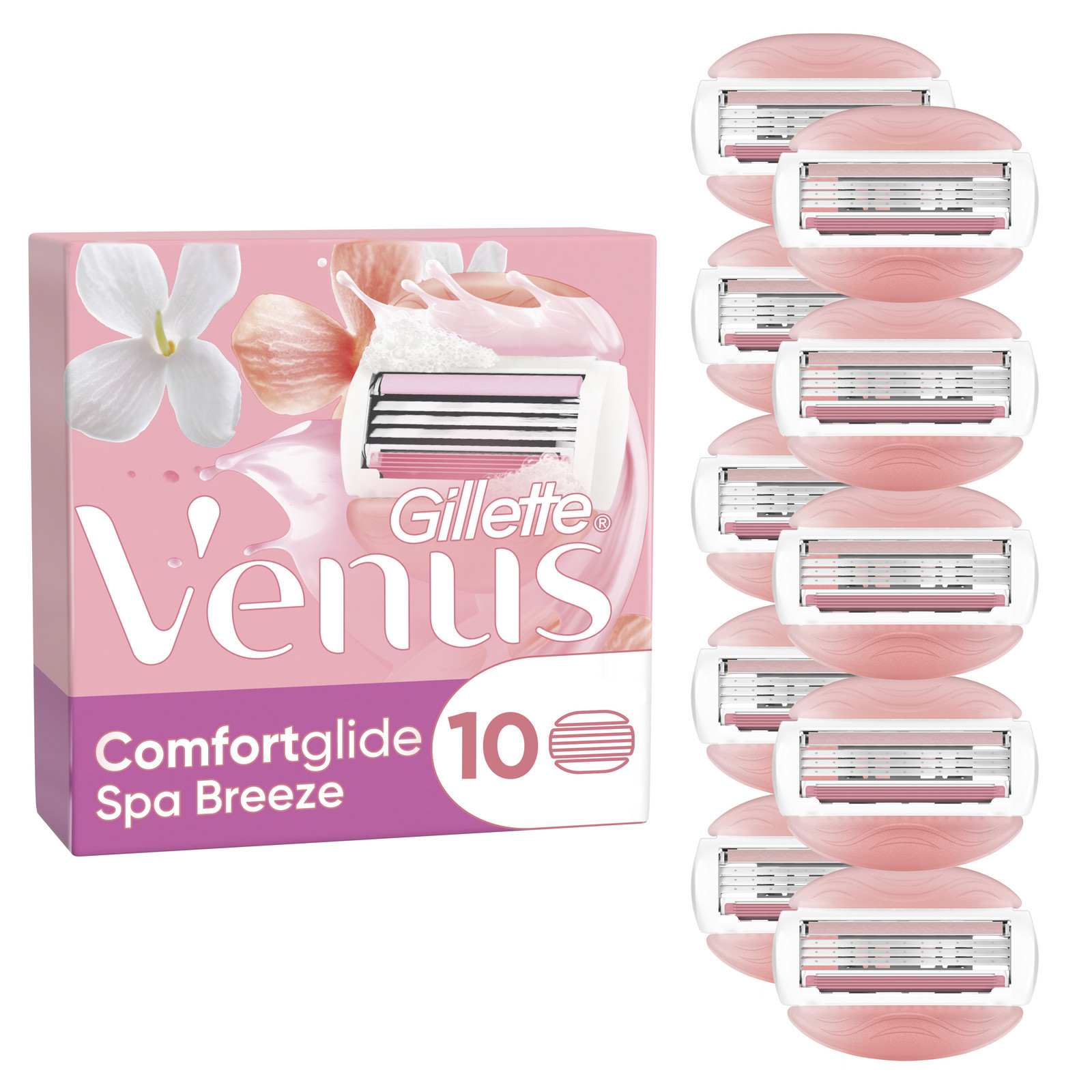 GILLETTE VENUS ComfortGlide Spa Breeze hlavice holicího strojku 10 ks