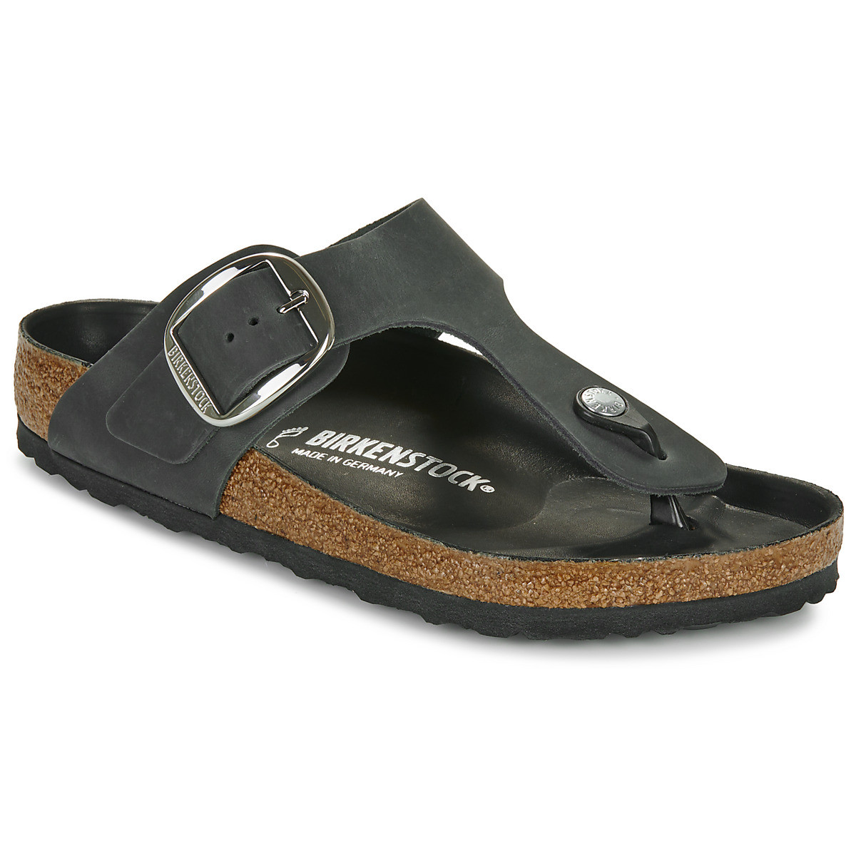 Birkenstock  Gizeh Big Buckle LEOI Black HEX  Černá