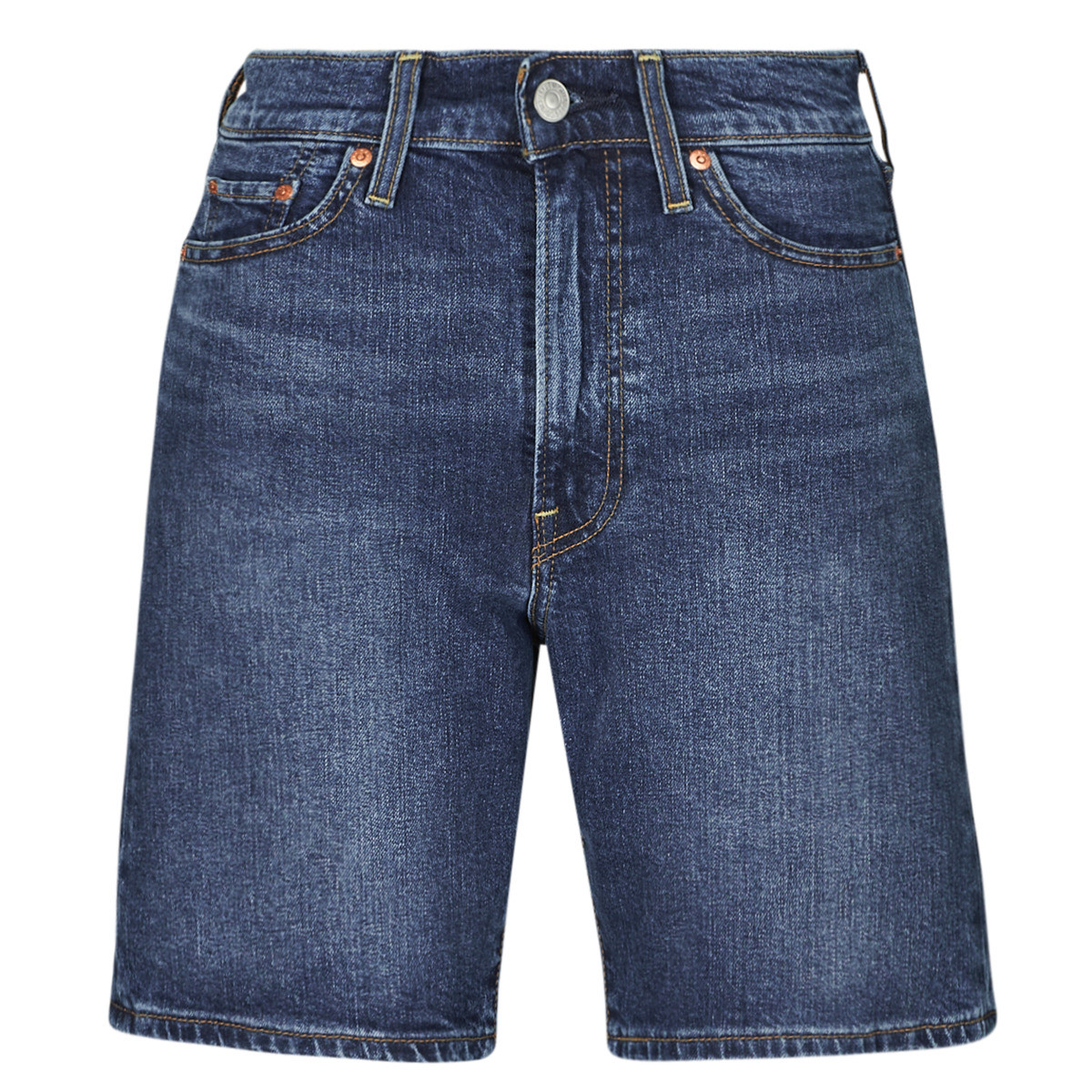 Levis  RIBCAGE BERMUDA SHORT  Modrá