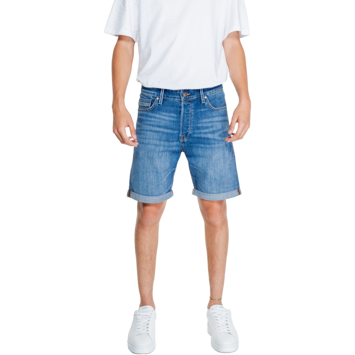 Jack & Jones  JJICHRIS JJWOOD SHORTS GE 415 SN 12249092  Modrá