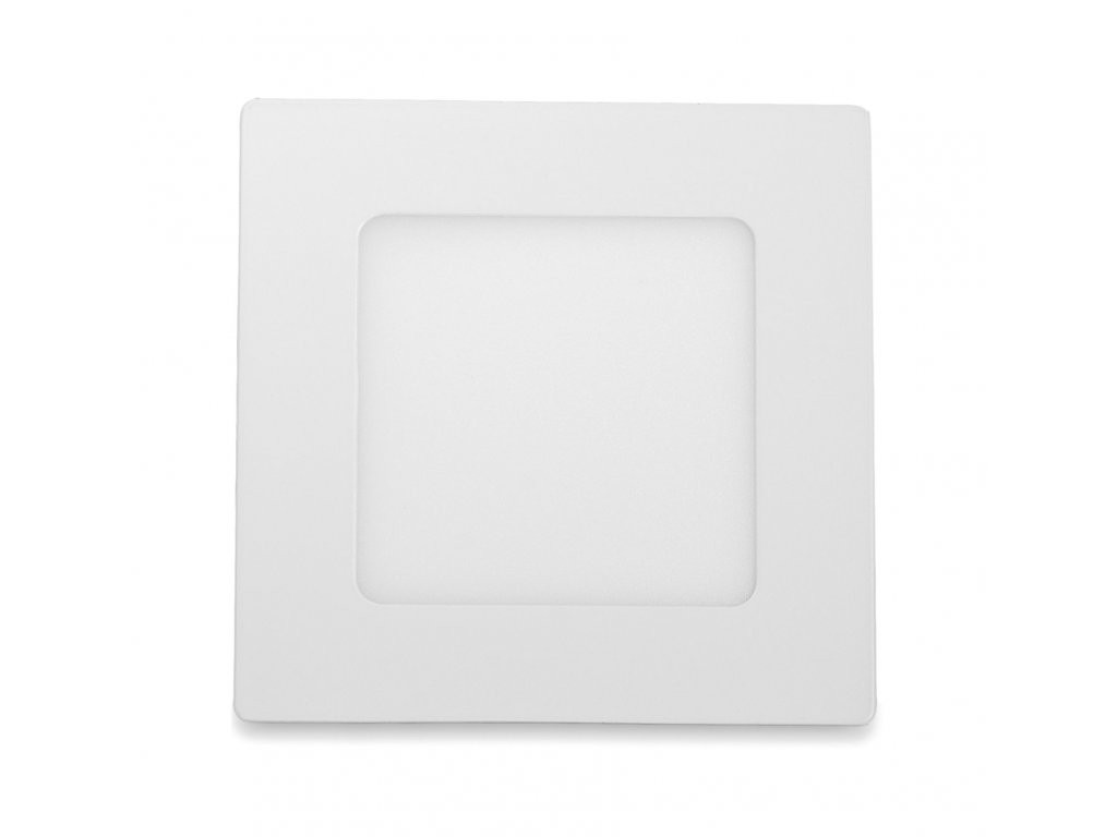 T-LED Bílý vestavný LED panel hranatý 120 x 120mm 6W Studená bílá 10255