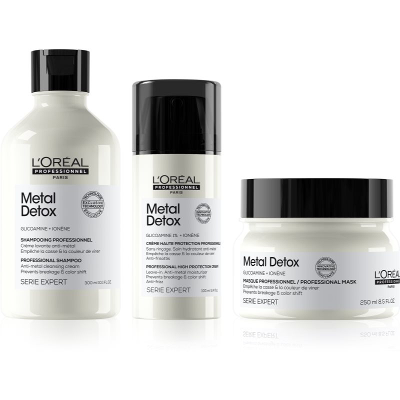 L’Oréal Professionnel Serie Expert Metal Detox výhodné balení (pro barvené a poškozené vlasy)