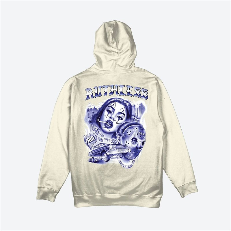 mikina DGK - Avenue Hooded Fleece Bone (BONE) velikost: L