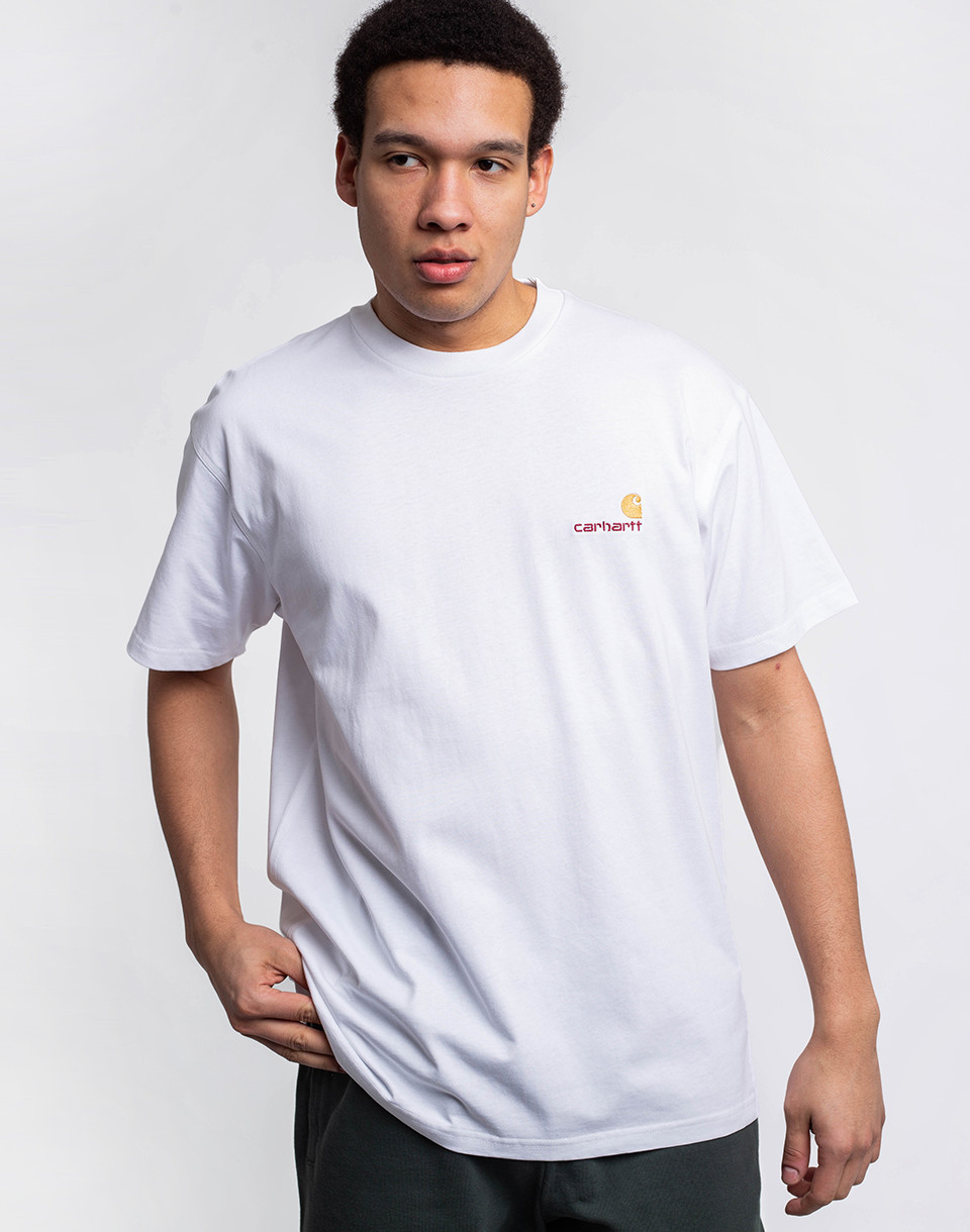 Carhartt WIP S/S American Script T-Shirt White M