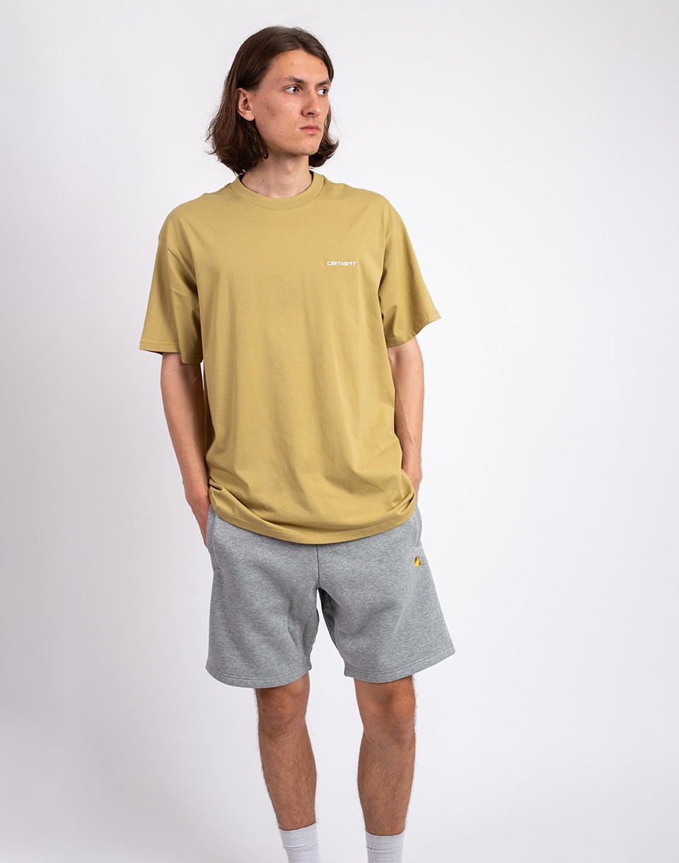 Carhartt WIP S/S Script Embroidery T-Shirt Agate/White S