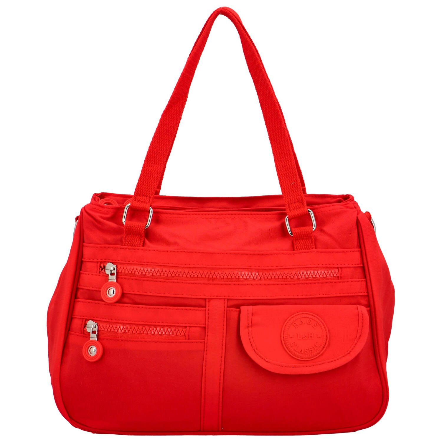 Stylová dámská kabelka přes rameno Fasta, červená