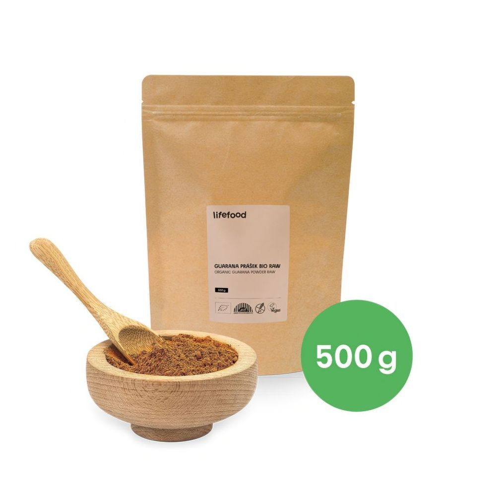 Guarana prášek RAW 500 g BIO   LIFEFOOD