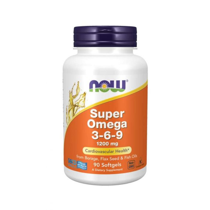 NOW Foods Super Omega 3-6-9 1200 mg 180 softgel kapslí