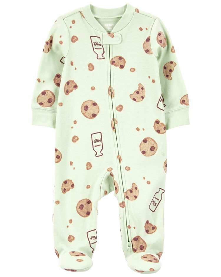 CARTER'S Overal na zip Sleep&Play Sage Milk&Cookies neutral 6m/vel. 68